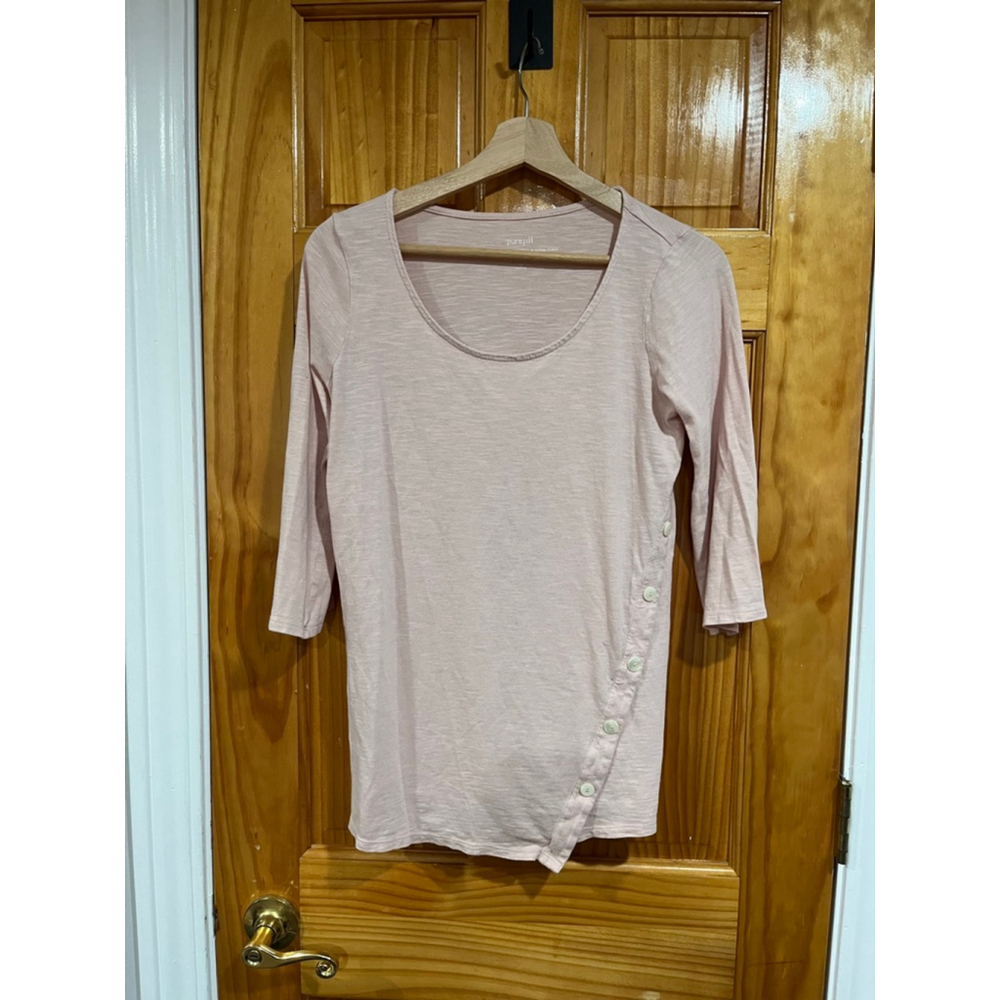 Women’s Pink J.Jill Pure Jill Asymmetric Button Tunic
Size XS Petite